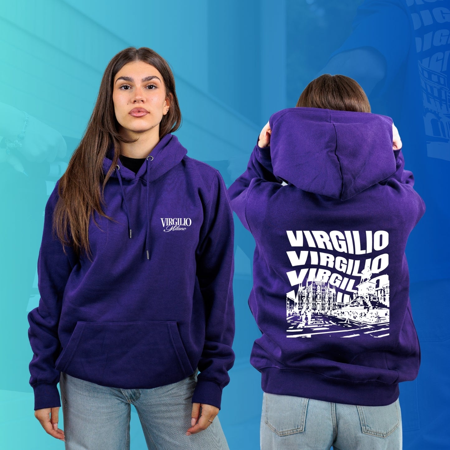 FELPA CON CAPPUCCIO VIRGILIO