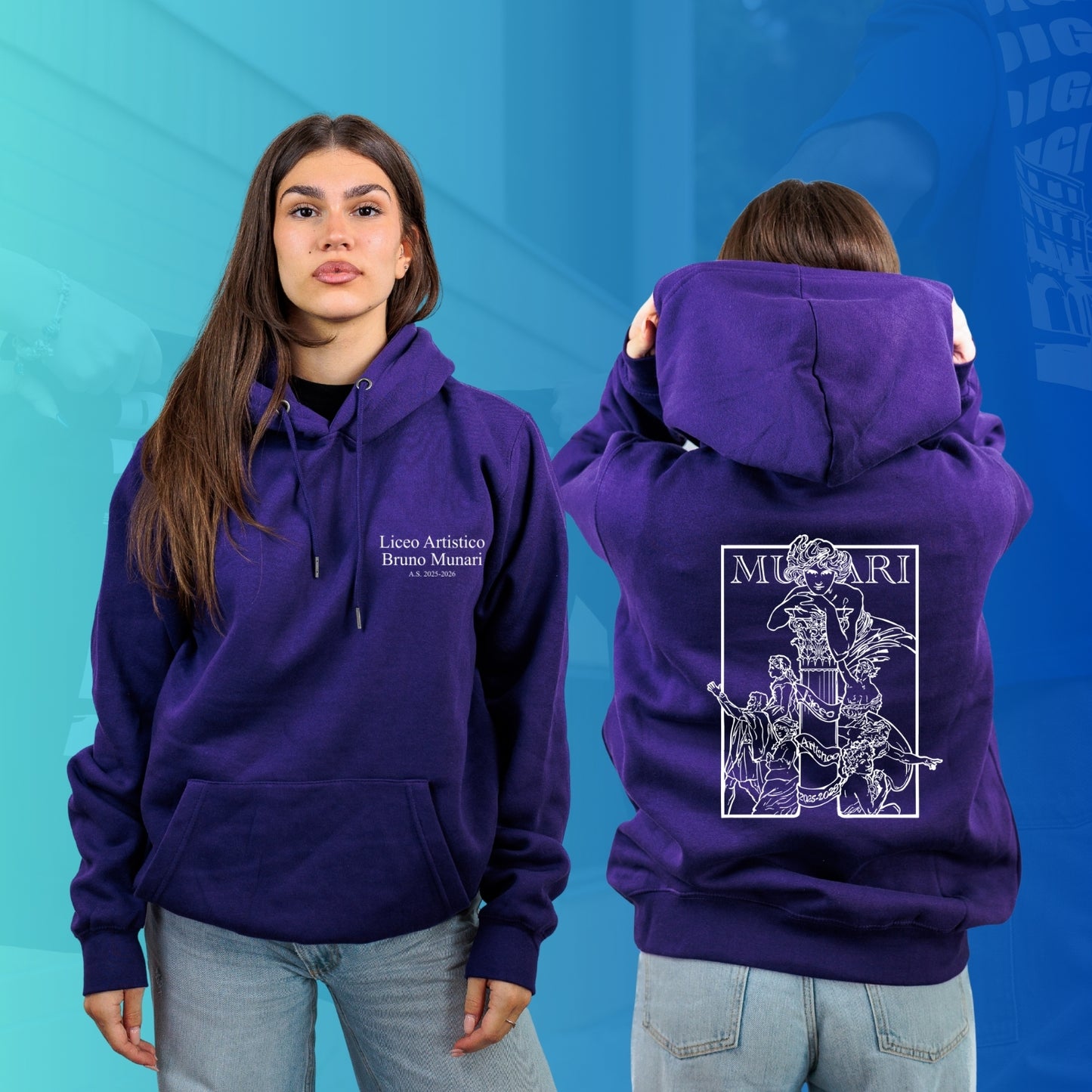 FELPA CON CAPPUCCIO MUNARI