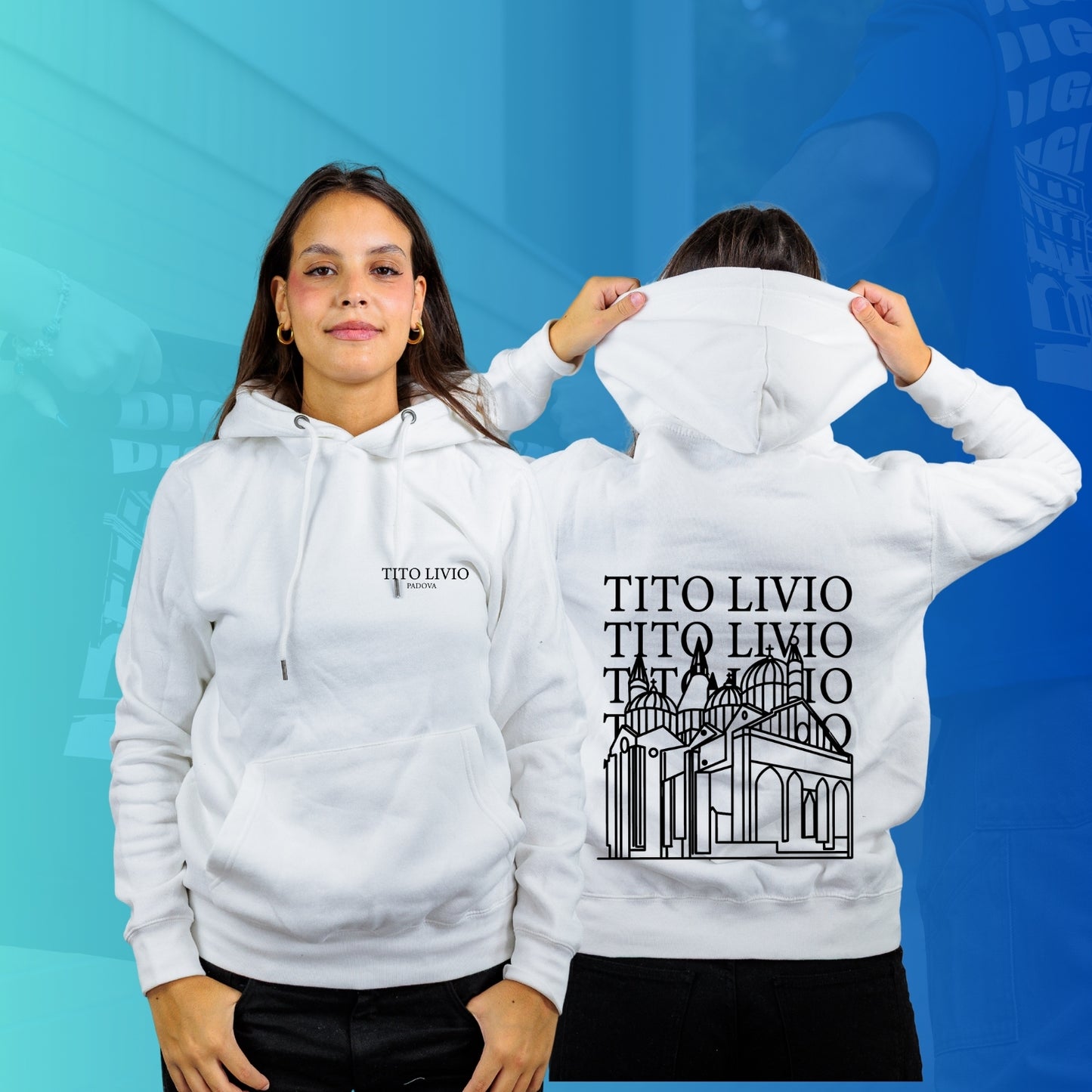 FELPA CON CAPPUCCIO mod 1 TITO LIVIO