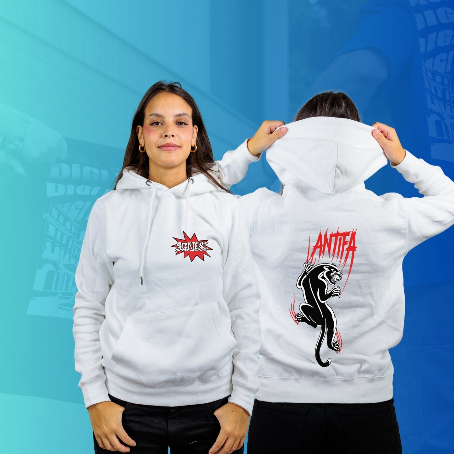 FELPA CON CAPPUCCIO AGNESI 5