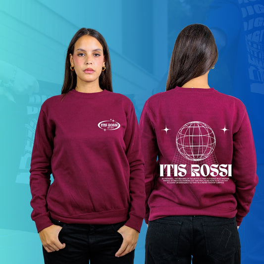 FELPA GIROCOLLO ROSSI