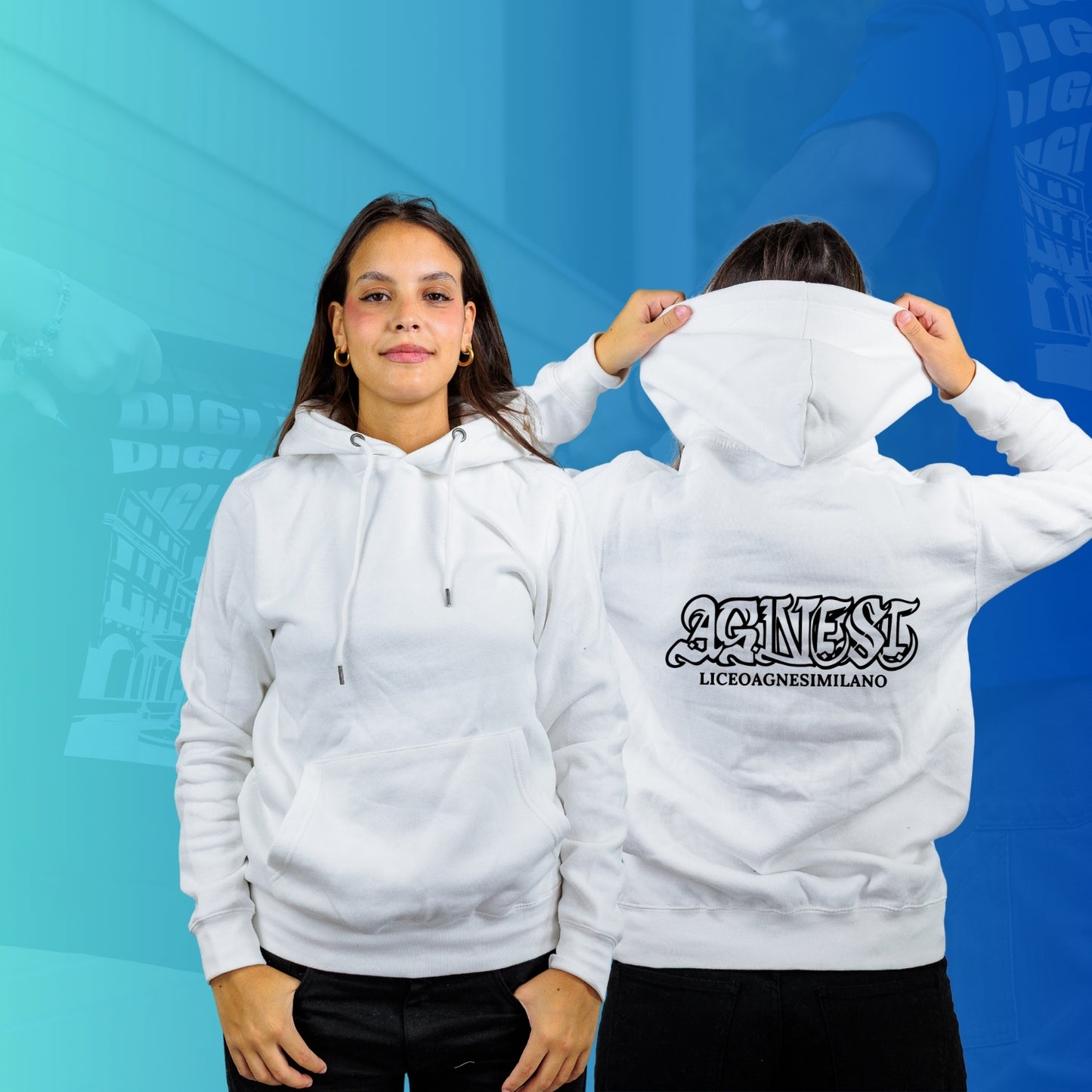 FELPA CON CAPPUCCIO AGNESI 4