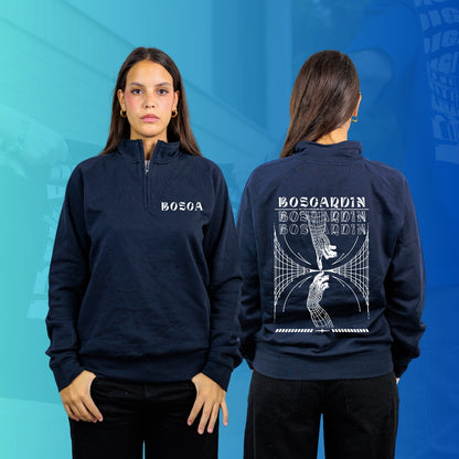 FELPA MEZZA ZIP BOSCARDIN