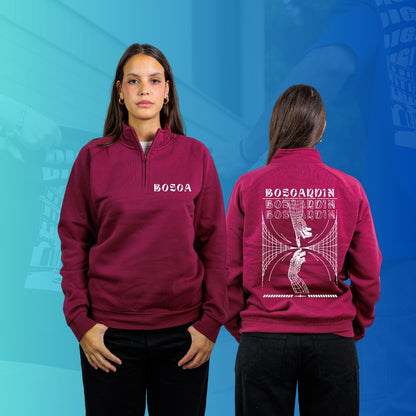 FELPA MEZZA ZIP BOSCARDIN