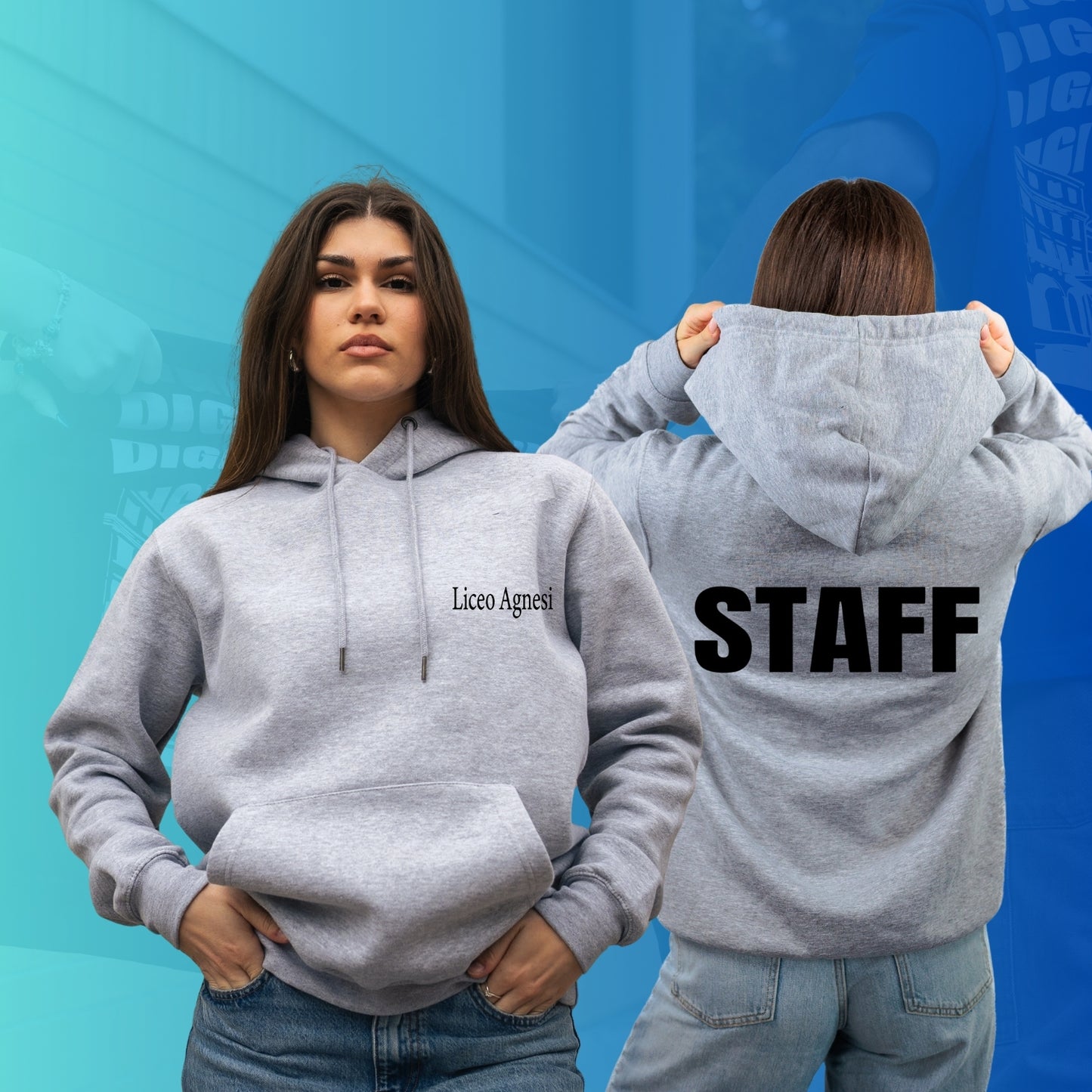 FELPA CON CAPPUCCIO AGNESI 2