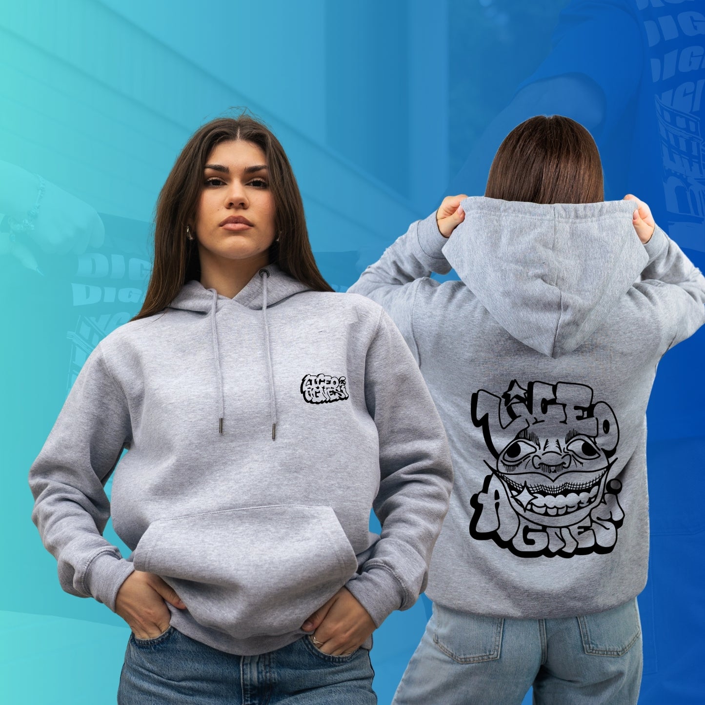 FELPA CON CAPPUCCIO AGNESI 7