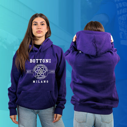 FELPA CON CAPPUCCIO 3 BOTTONI