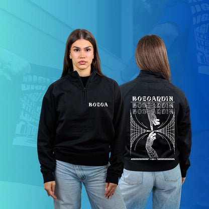 FELPA MEZZA ZIP BOSCARDIN