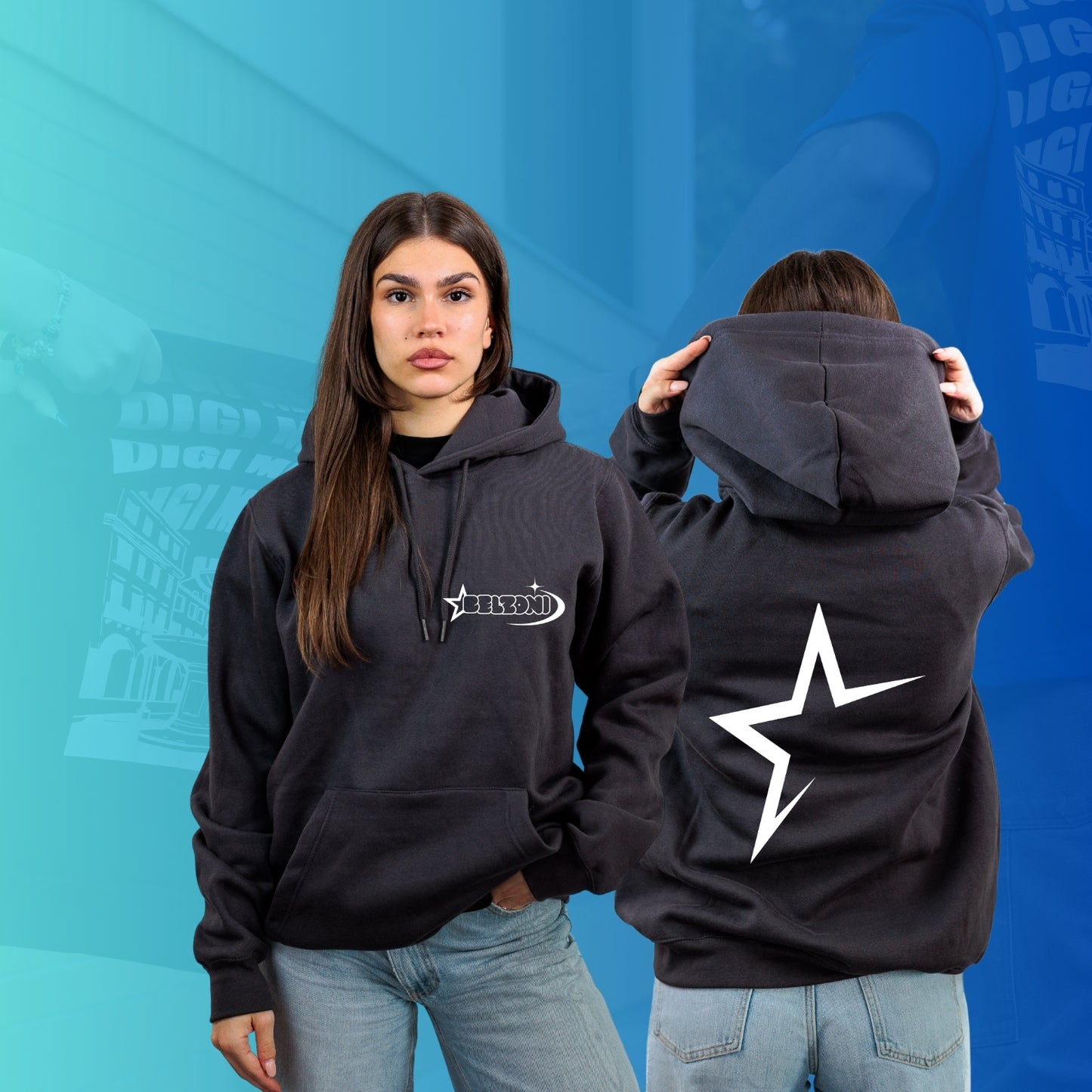 FELPA CON CAPPUCCIO mod2 BELZONI