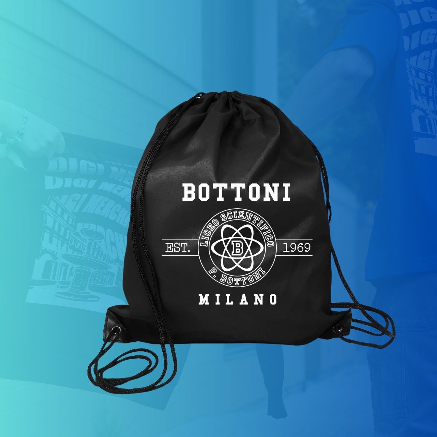 SACCA DI COTONE BOTTONI