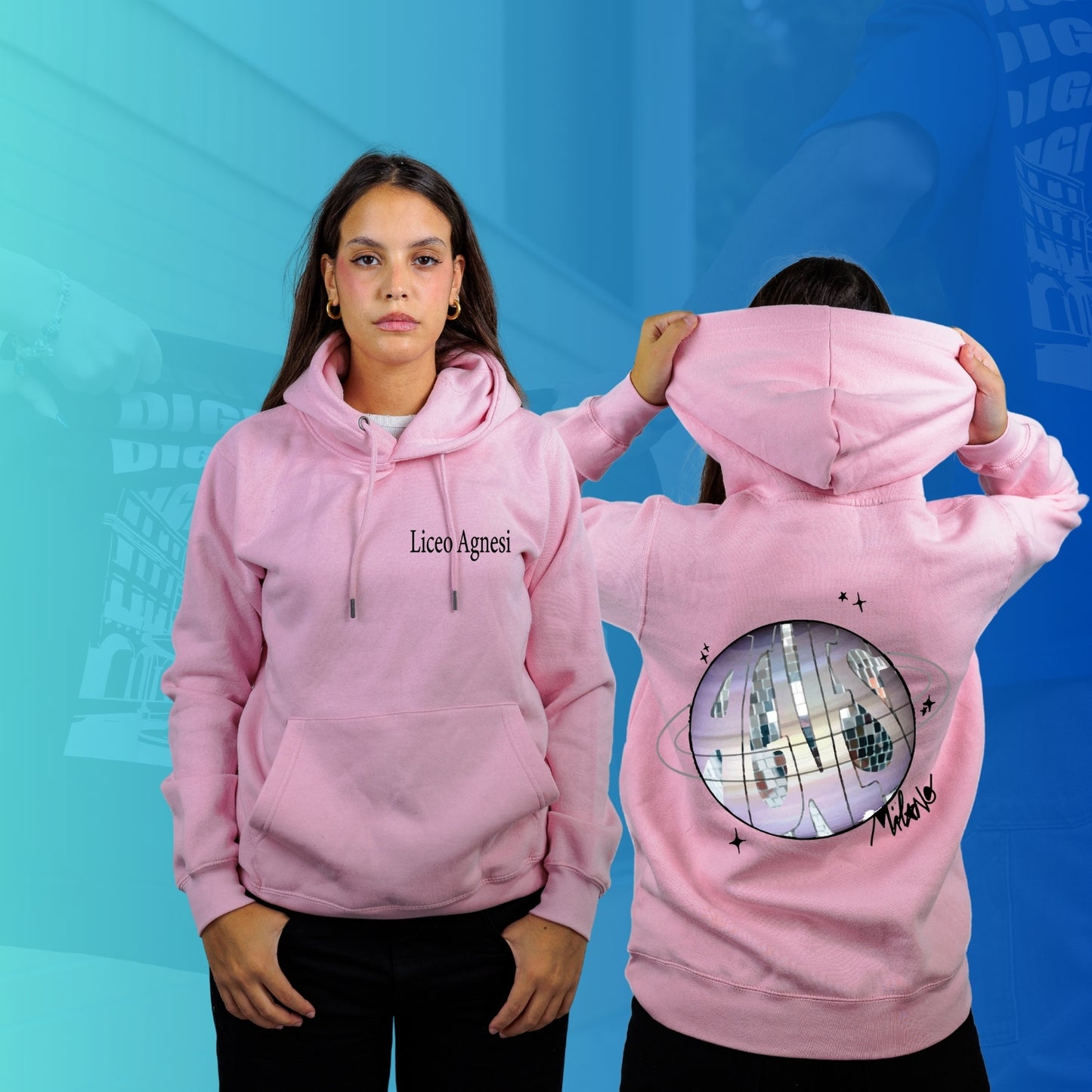 FELPA CON CAPPUCCIO AGNESI 1