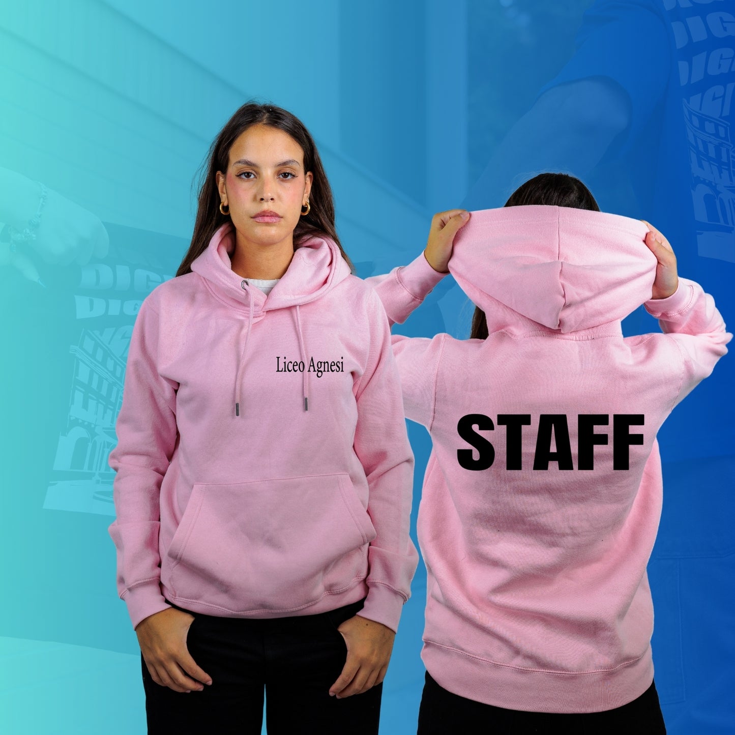 FELPA CON CAPPUCCIO AGNESI 2