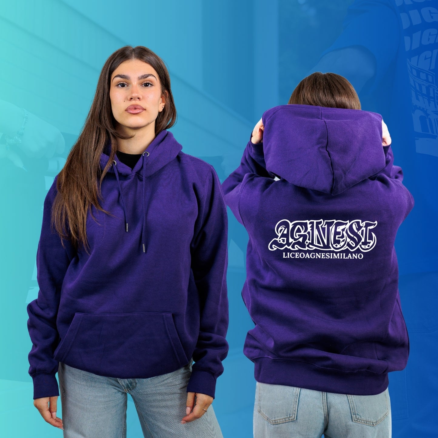 FELPA CON CAPPUCCIO AGNESI 4