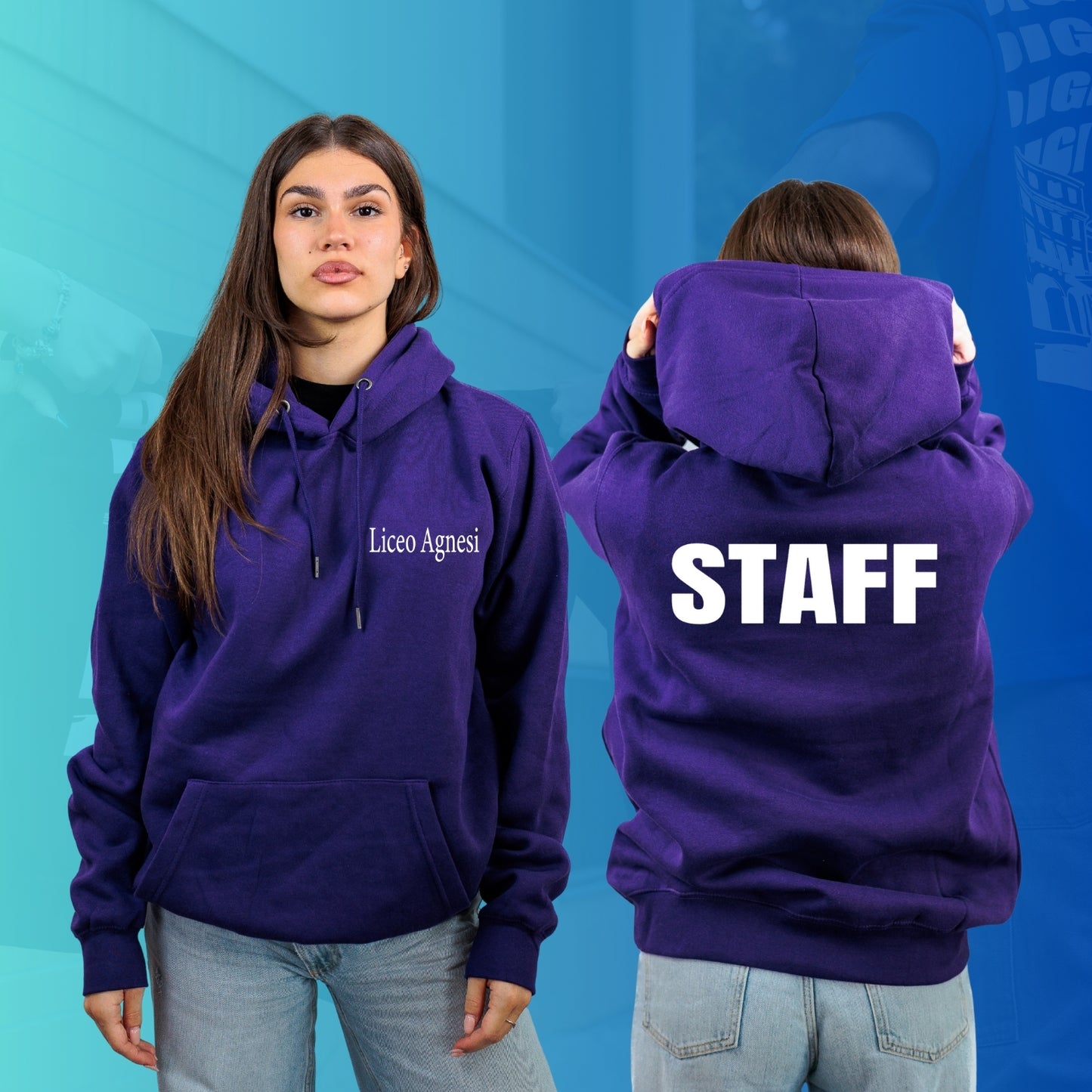 FELPA CON CAPPUCCIO AGNESI 2