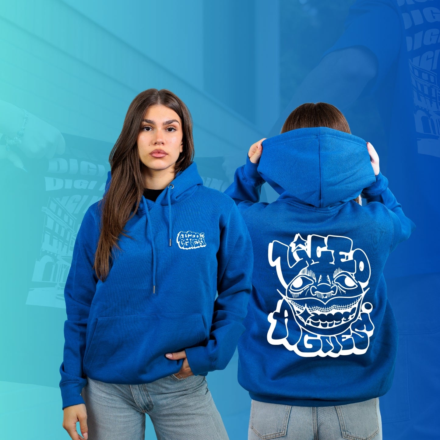 FELPA CON CAPPUCCIO AGNESI 7