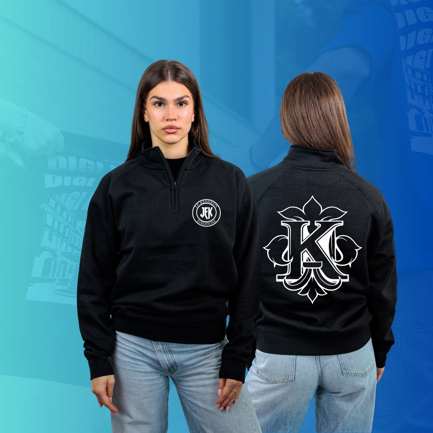 FELPA MEZZA ZIP KENNEDY