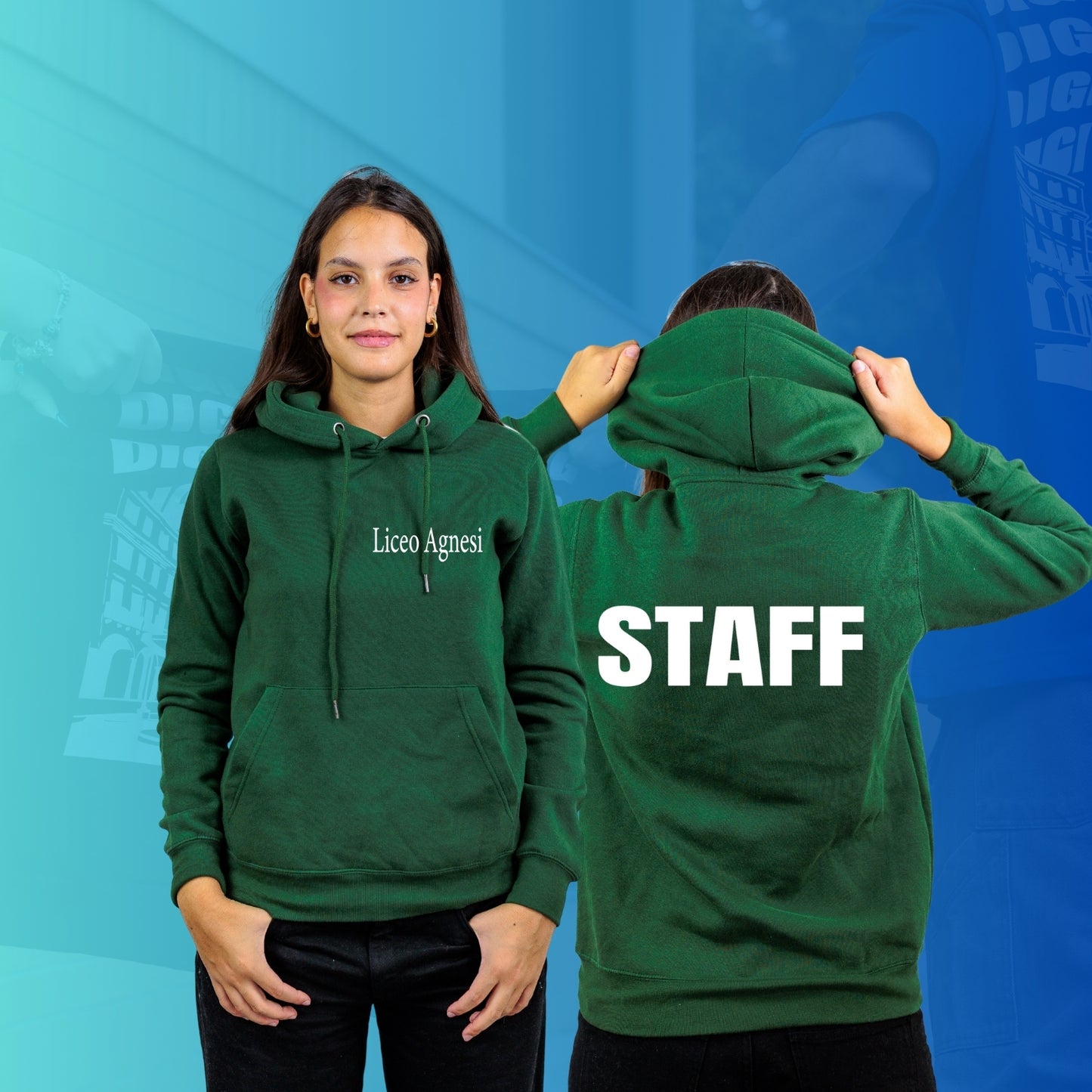 FELPA CON CAPPUCCIO AGNESI 2