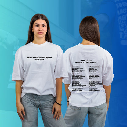 T-SHIRT OVERSIZE GAETANA AGNESI sci