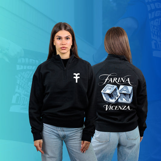 FELPA MEZZA ZIP 2 FARINA