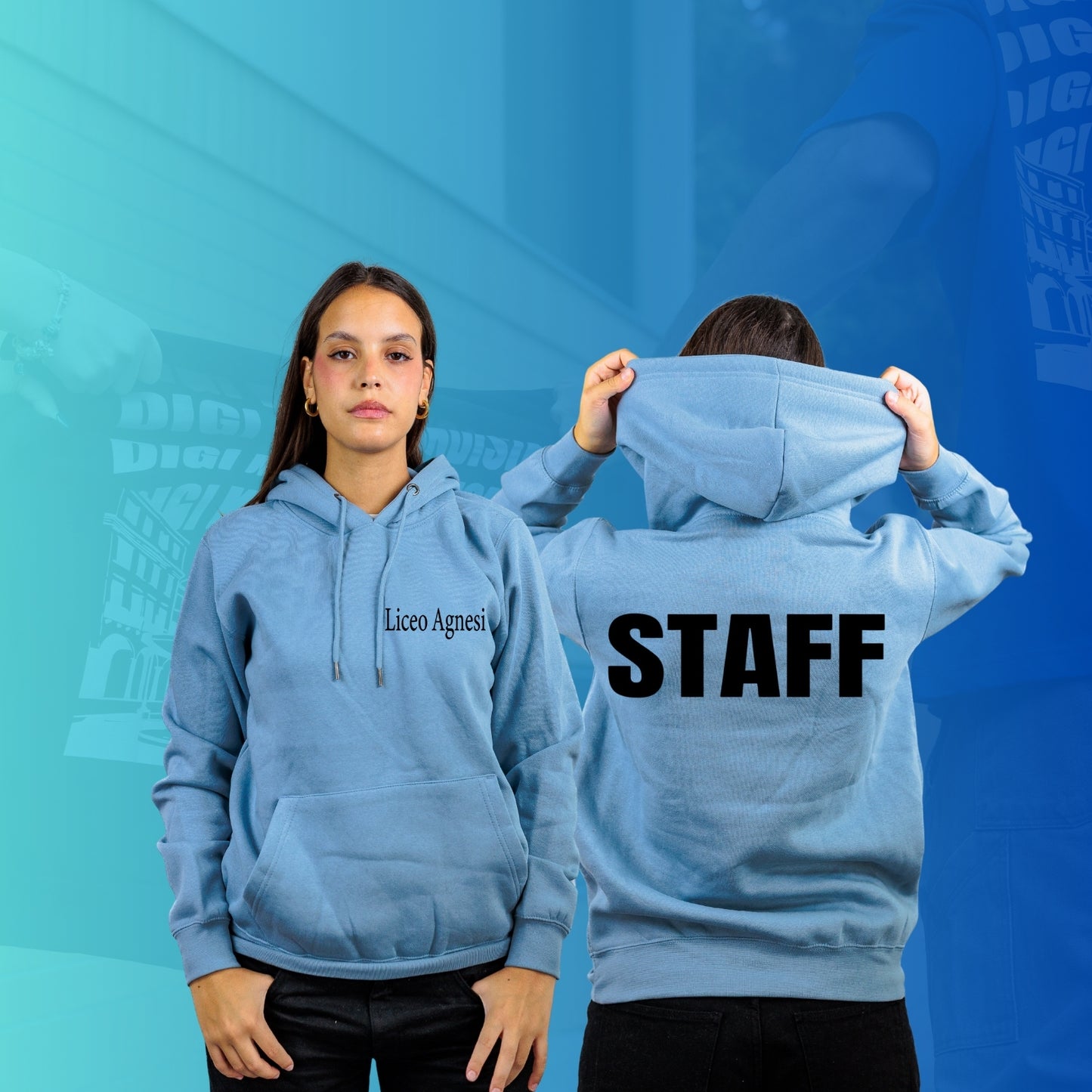 FELPA CON CAPPUCCIO AGNESI 2