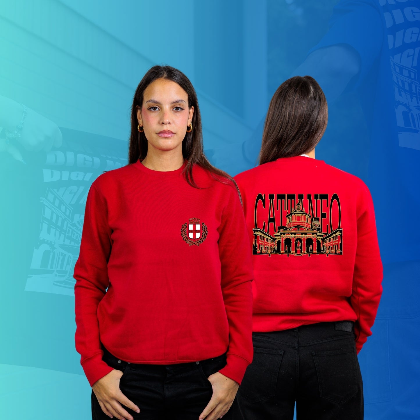 FELPA GIROCOLLO CATTANEO