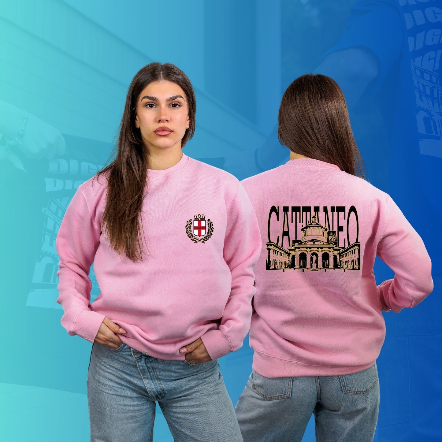 FELPA GIROCOLLO CATTANEO