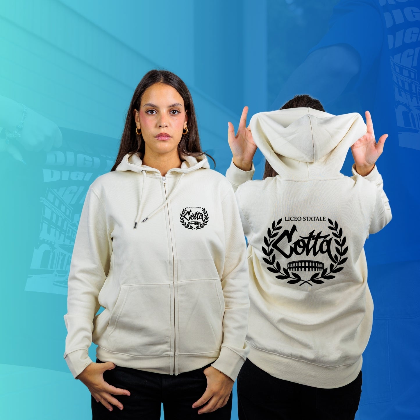 FELPA FULL ZIP COTTA