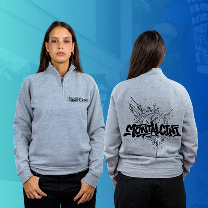 FELPA MEZZA ZIP MONTALCINI