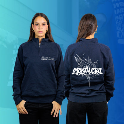 FELPA MEZZA ZIP MONTALCINI