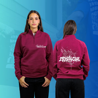 FELPA MEZZA ZIP MONTALCINI