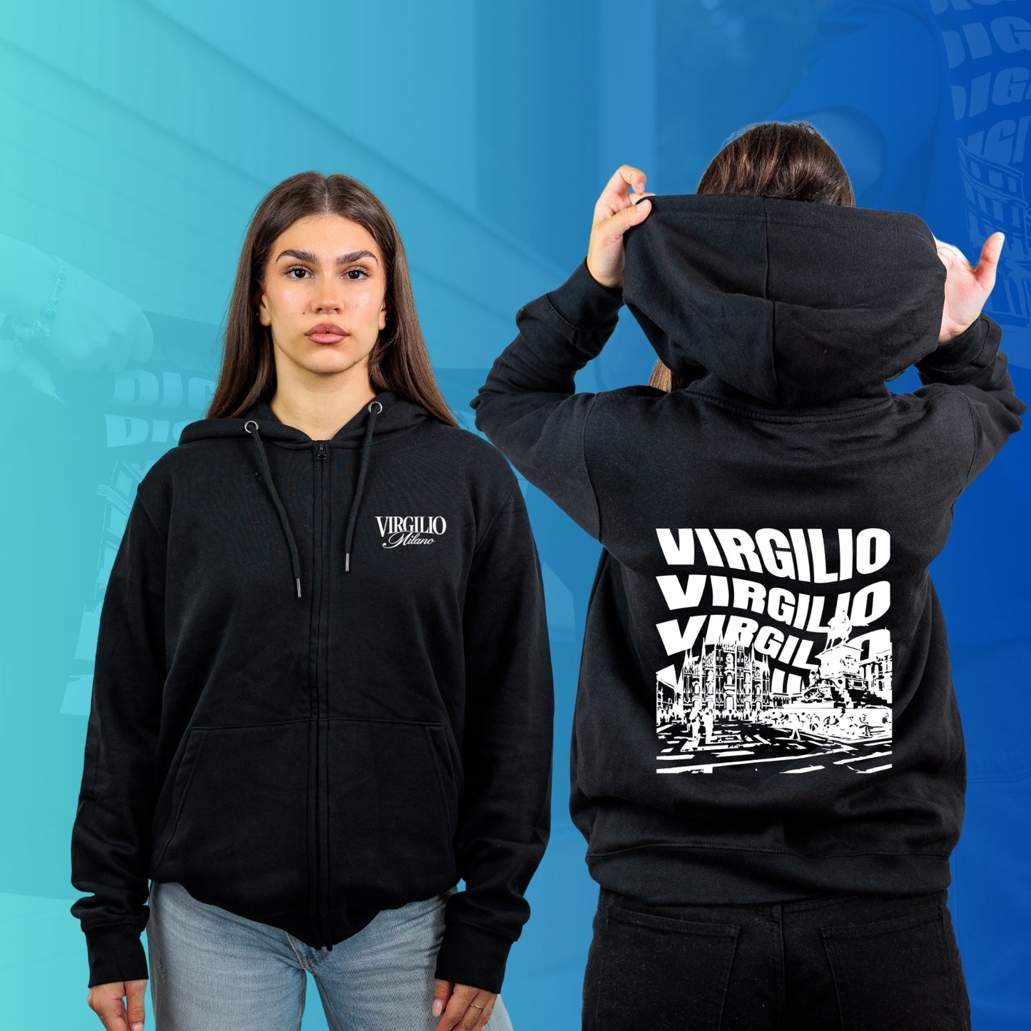 FELPA FULL ZIP VIRGILIO