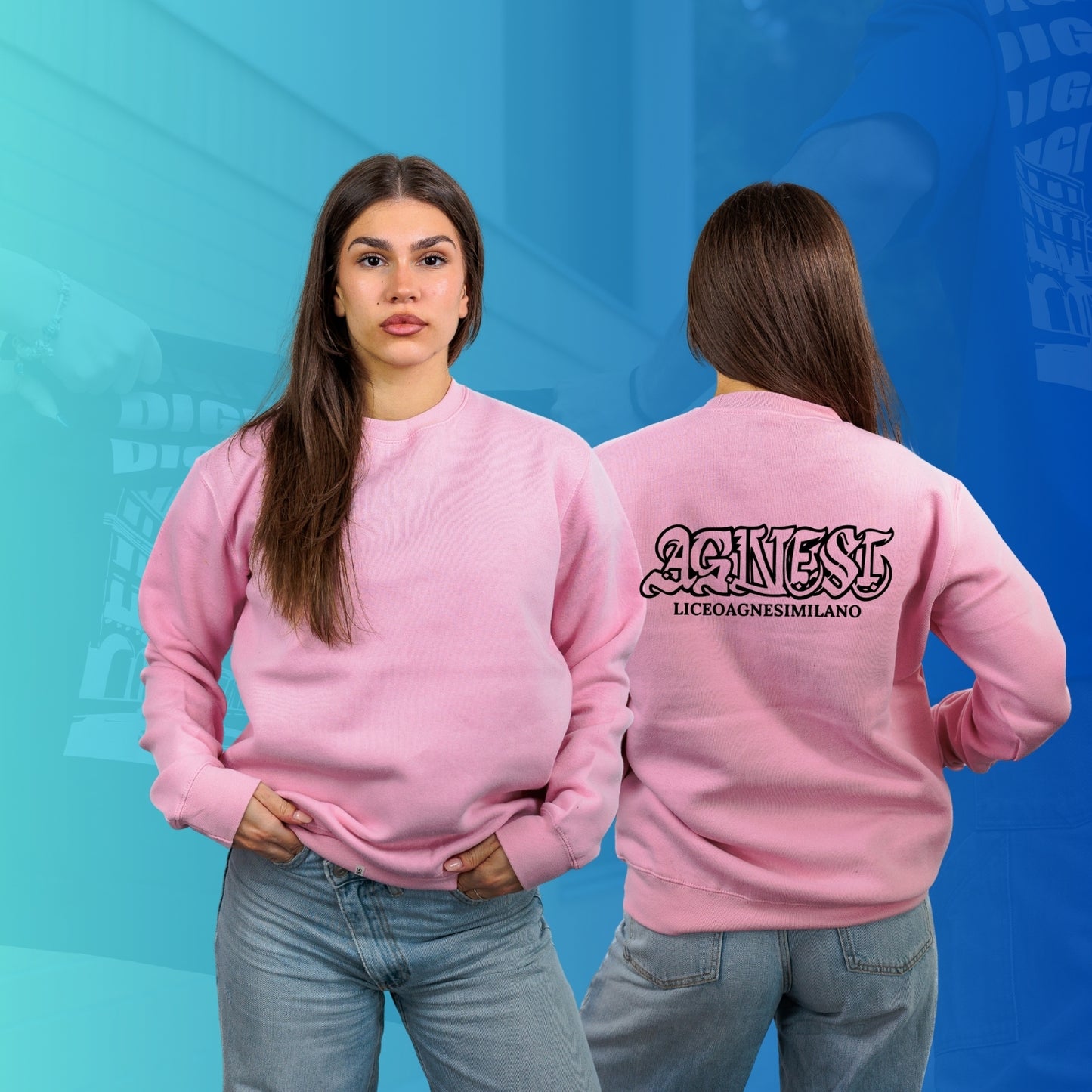 FELPA GIROCOLLO AGNESI