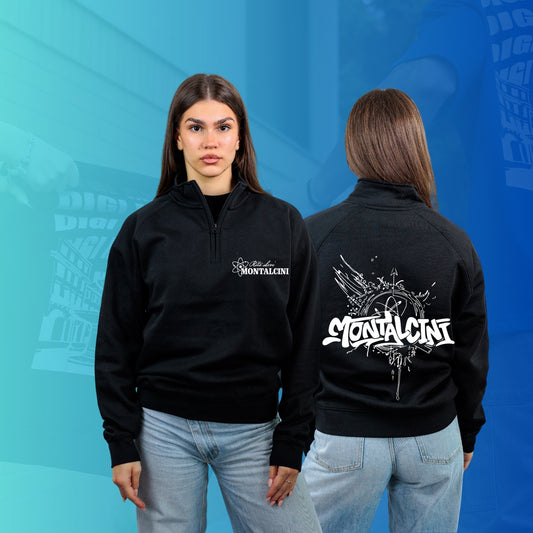 FELPA MEZZA ZIP MONTALCINI