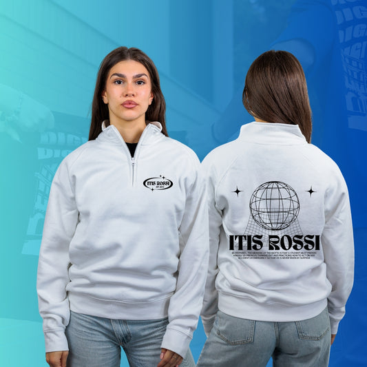 FELPA MEZZA ZIP ROSSI