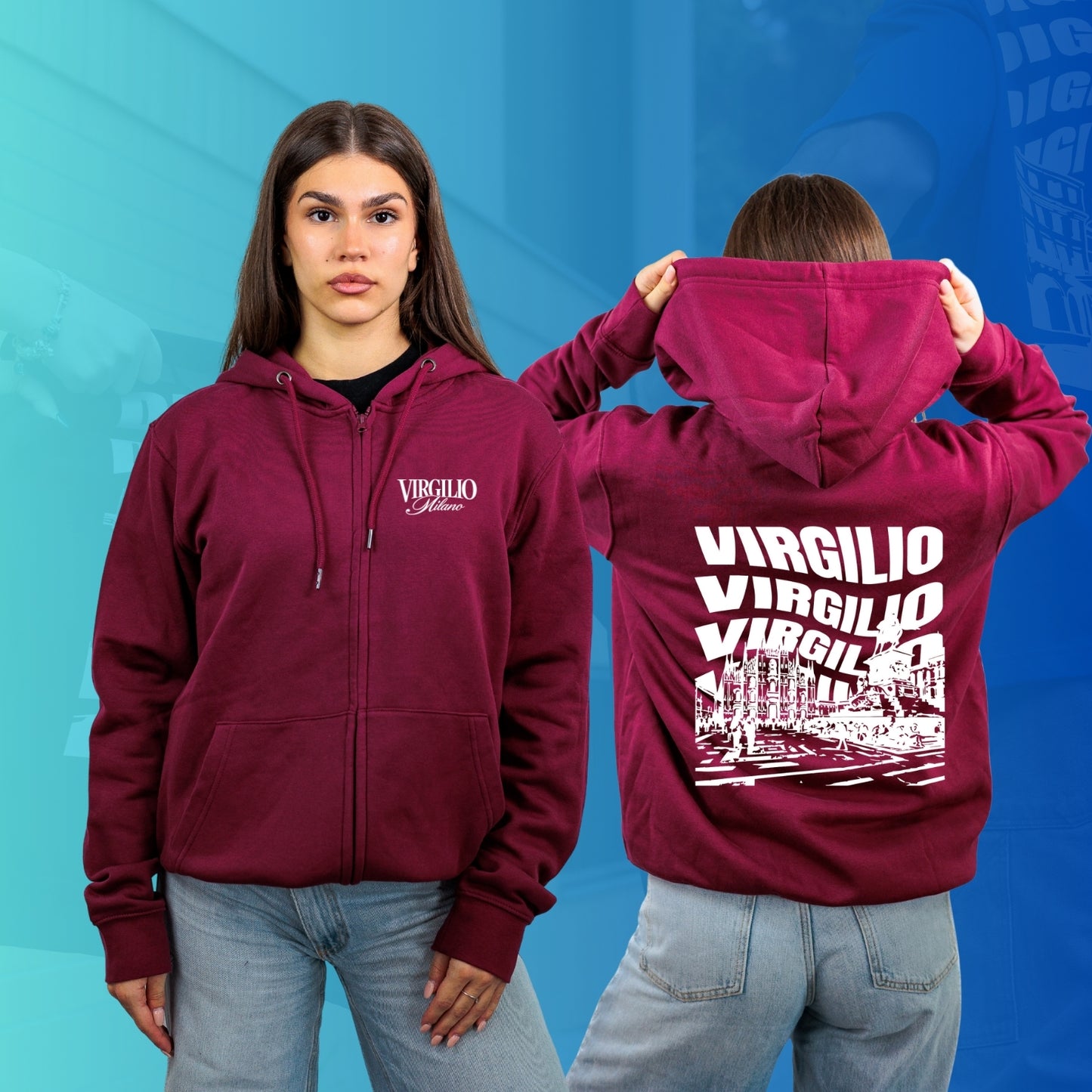 FELPA FULL ZIP VIRGILIO