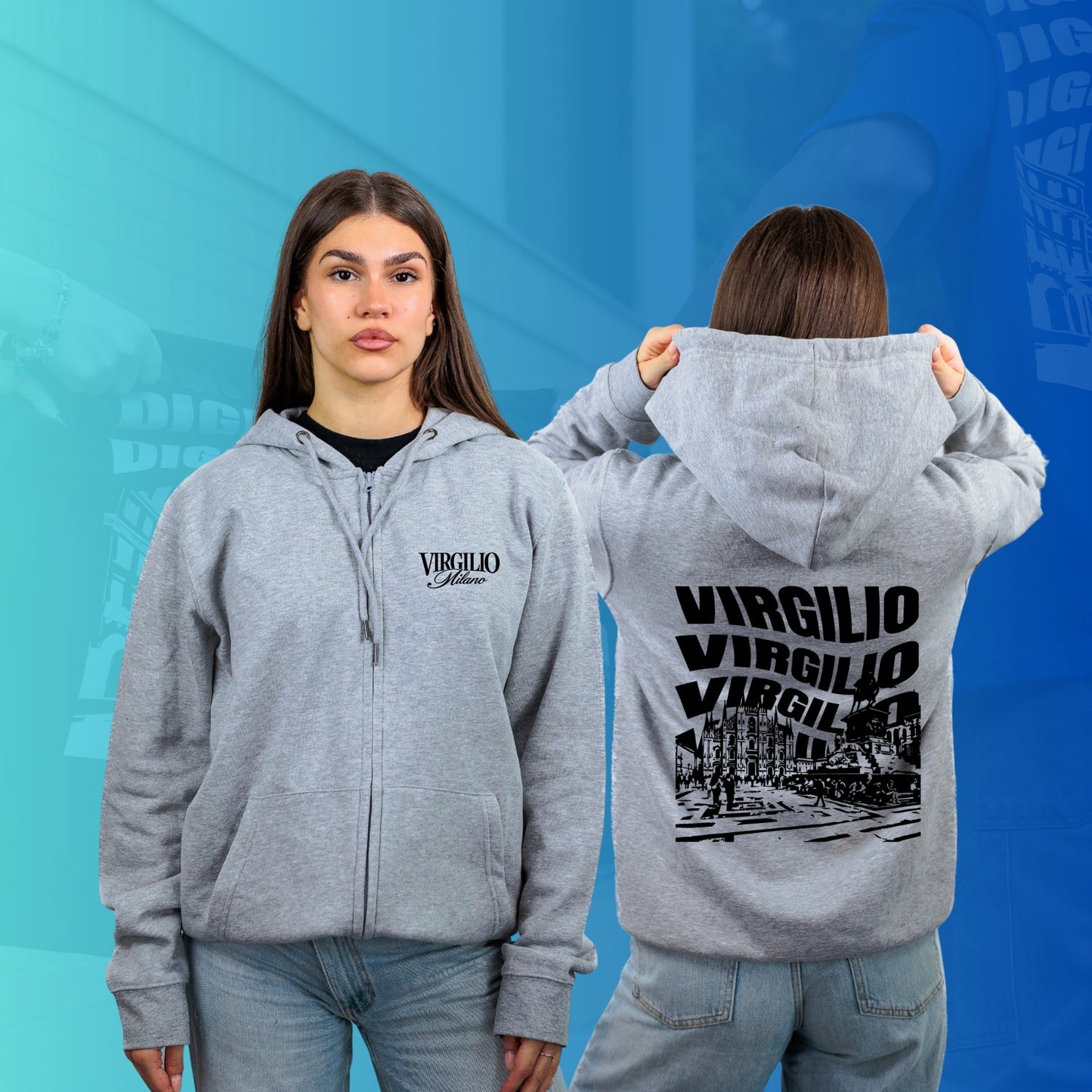 FELPA FULL ZIP VIRGILIO