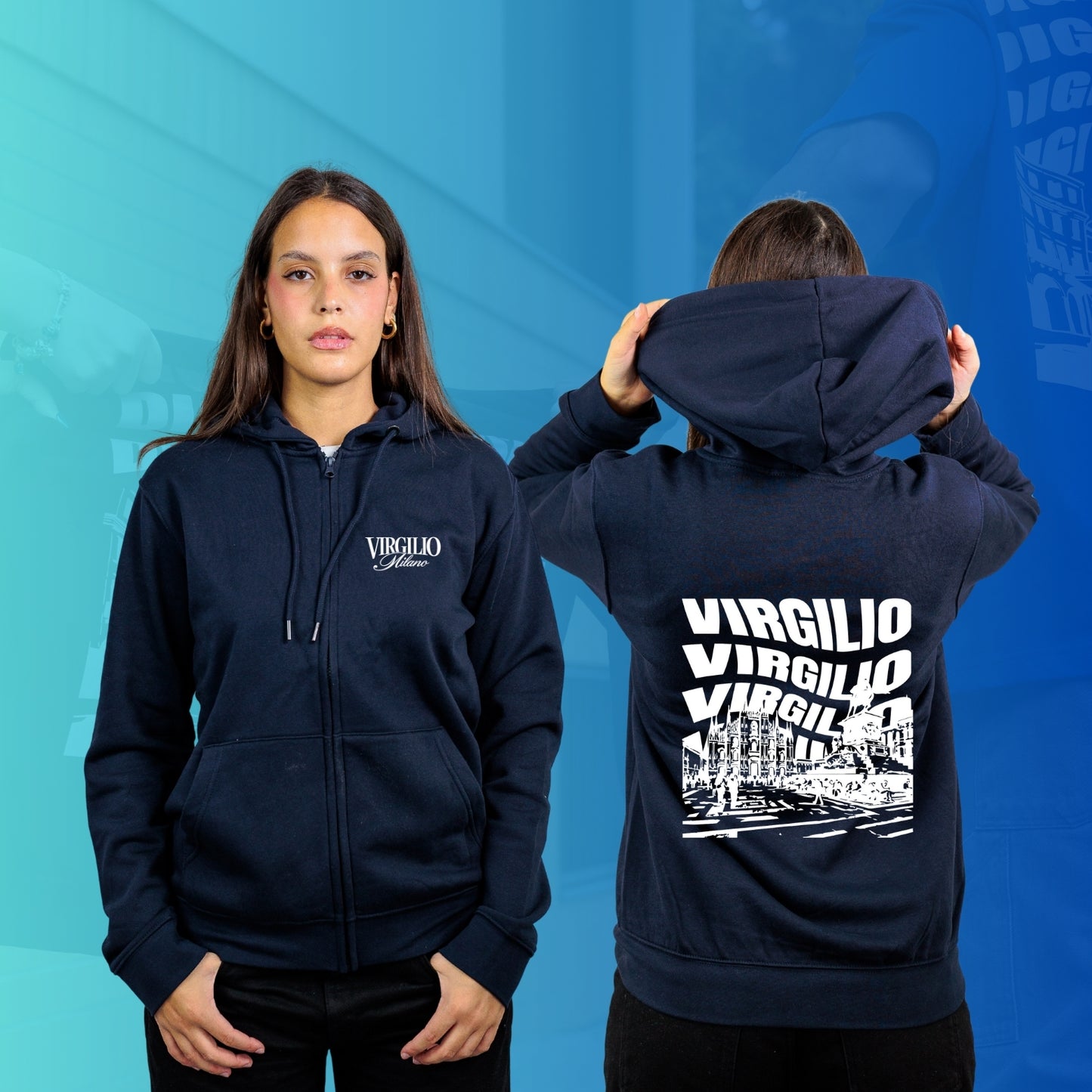 FELPA FULL ZIP VIRGILIO