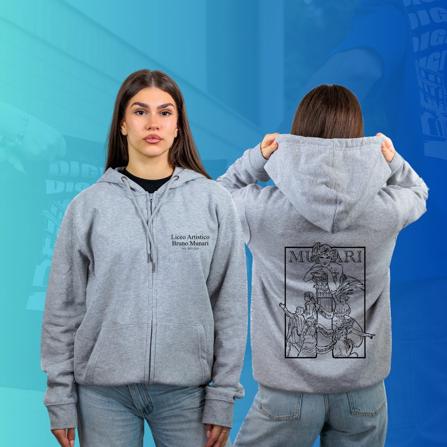 FELPA FULL ZIIP MUNARI