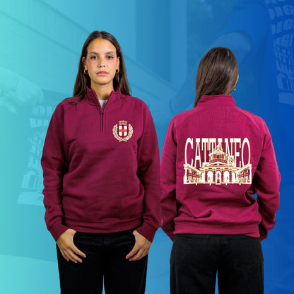 FELPA MEZZA ZIP CATTANEO