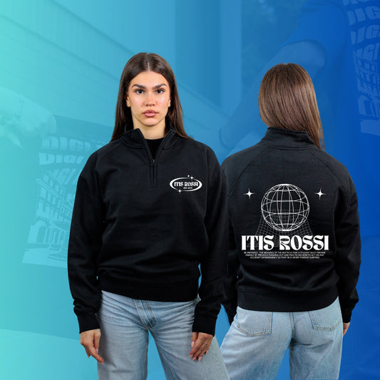 FELPA MEZZA ZIP ROSSI