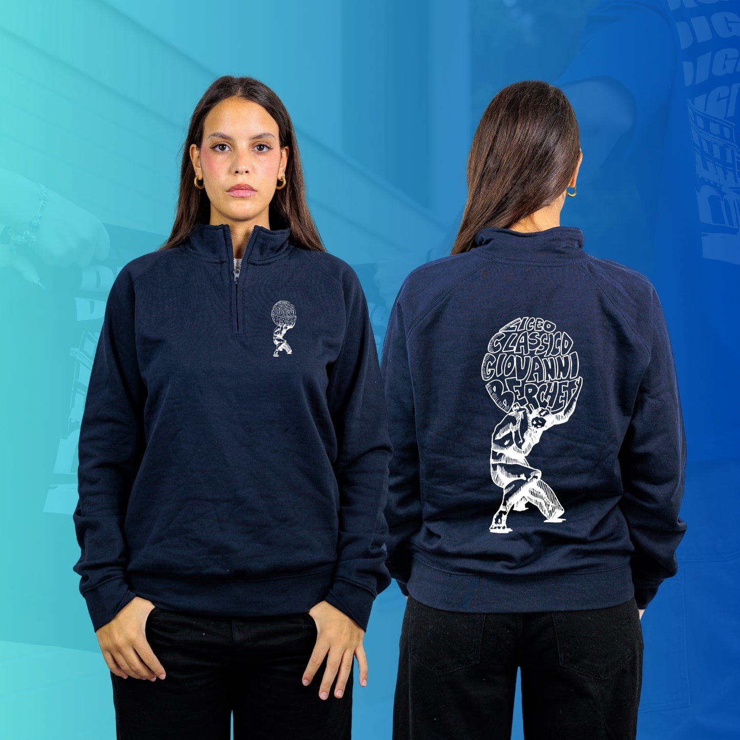 FELPA MEZZA ZIP BERCHET