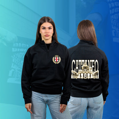 FELPA MEZZA ZIP CATTANEO