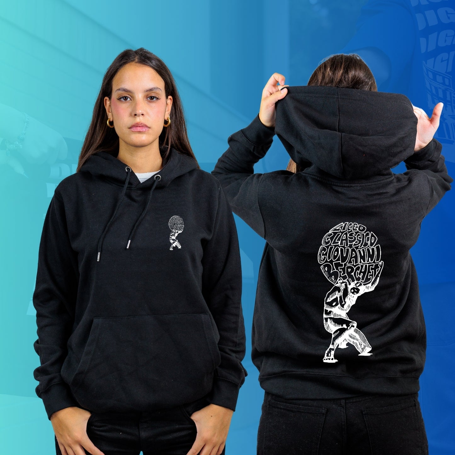 FELPA CON CAPPUCCIO BERCHET