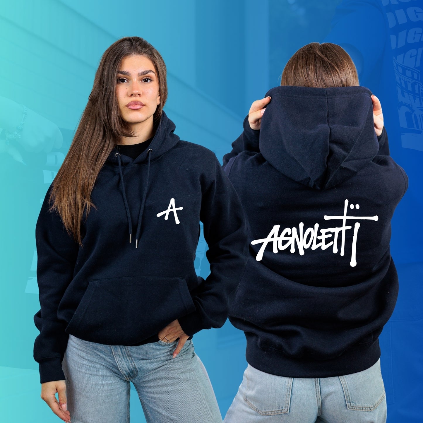 FELPA CON CAPPUCCIO special AGNOLETTI