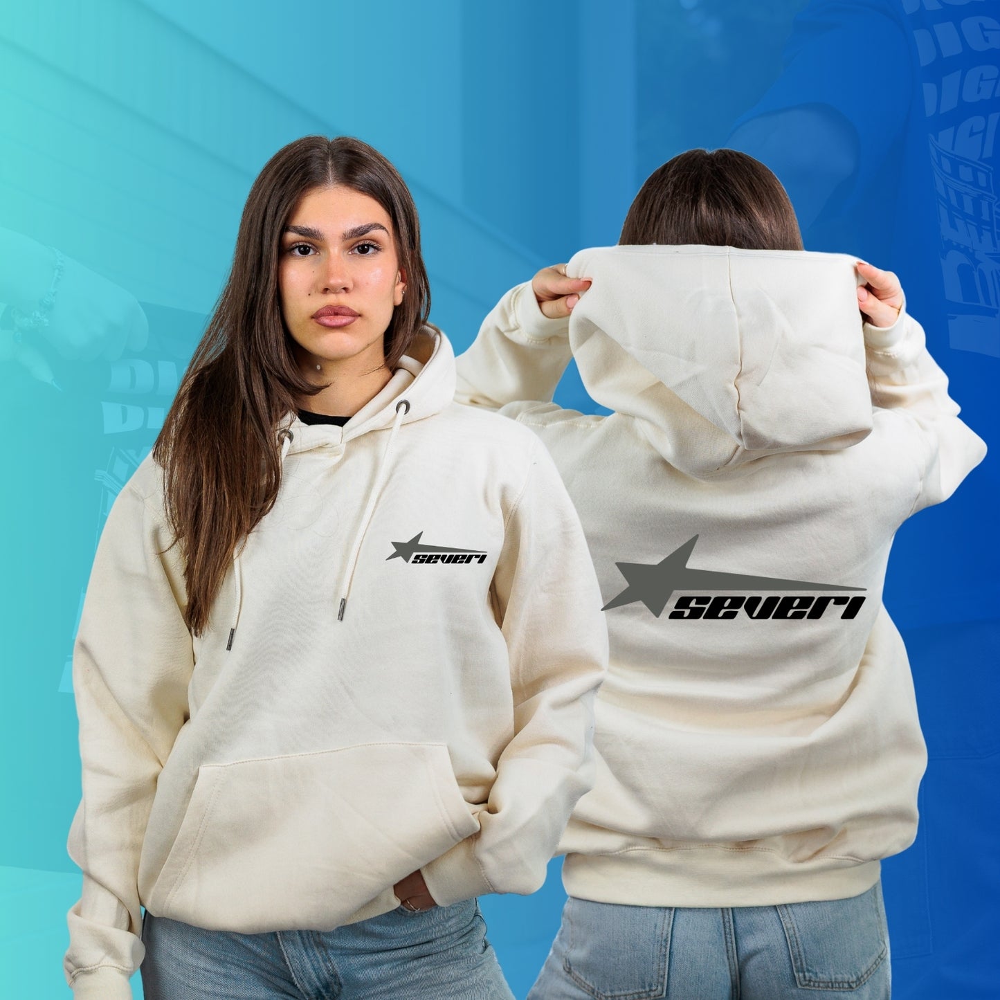 FELPA CON CAPPUCCIO SEVERI