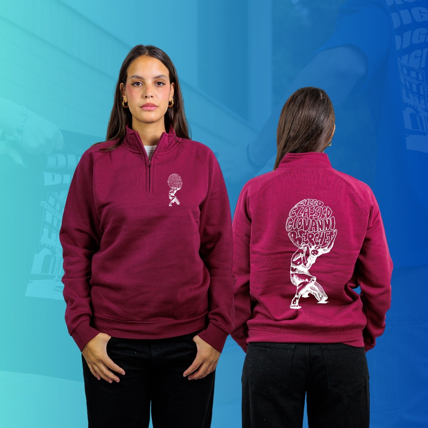 FELPA MEZZA ZIP BERCHET