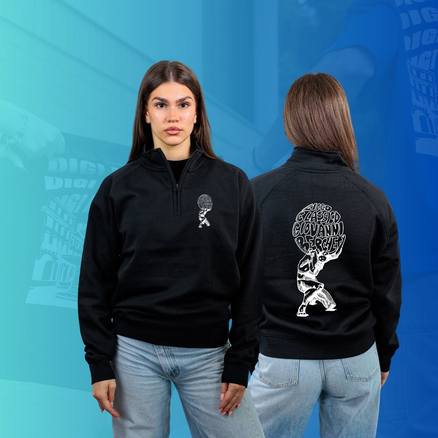 FELPA MEZZA ZIP BERCHET