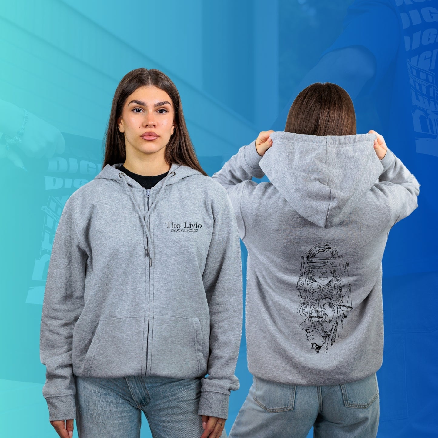 FELPA FULL ZIP mod 2 TITO LIVIO