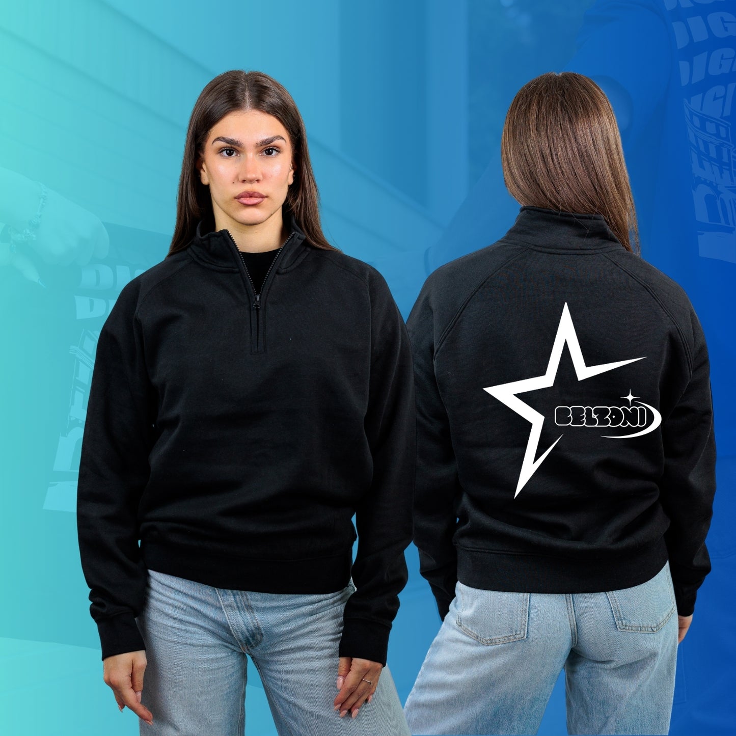 FELPA MEZZA ZIP mod1 BELZONI