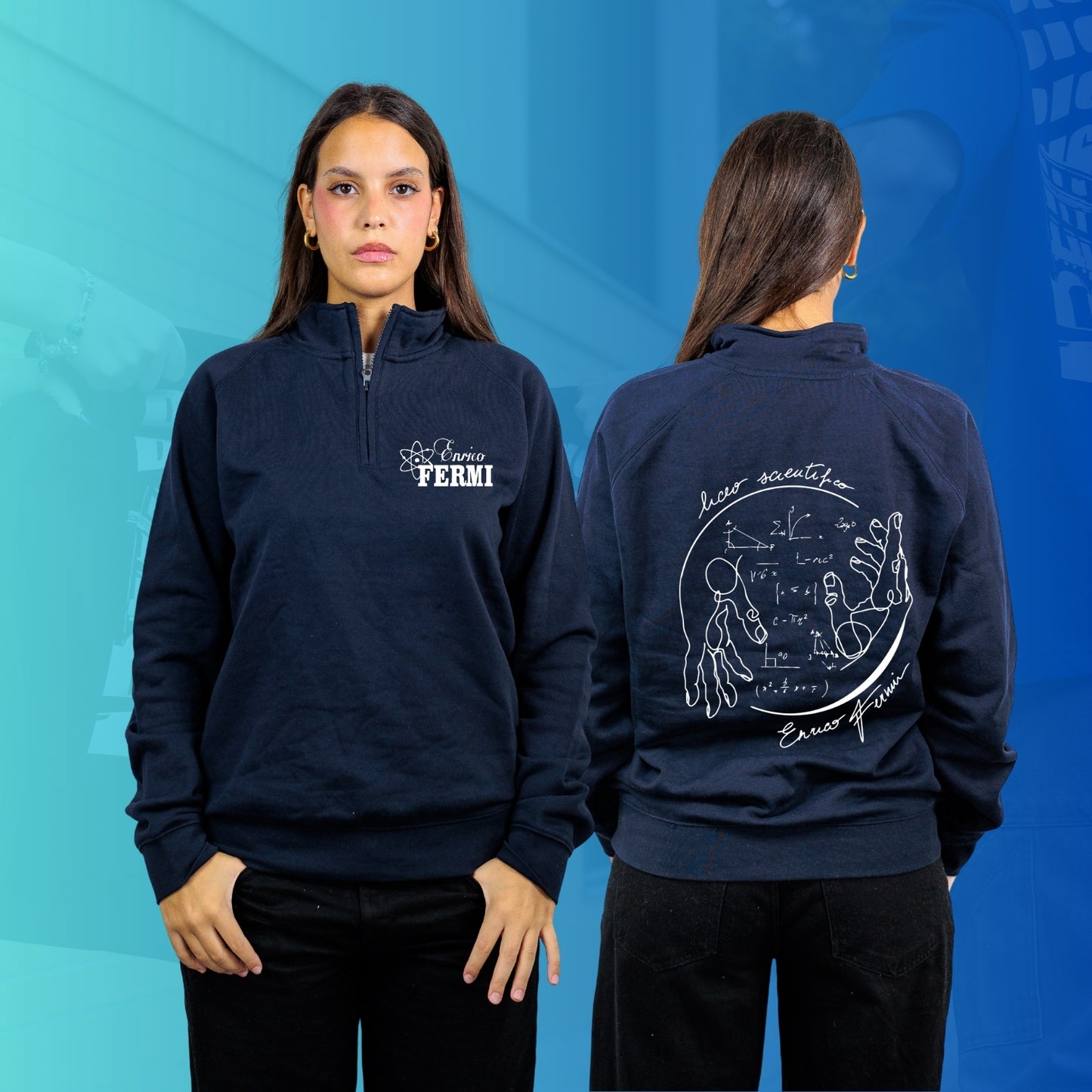 FELPA MEZZA ZIP FERMI
